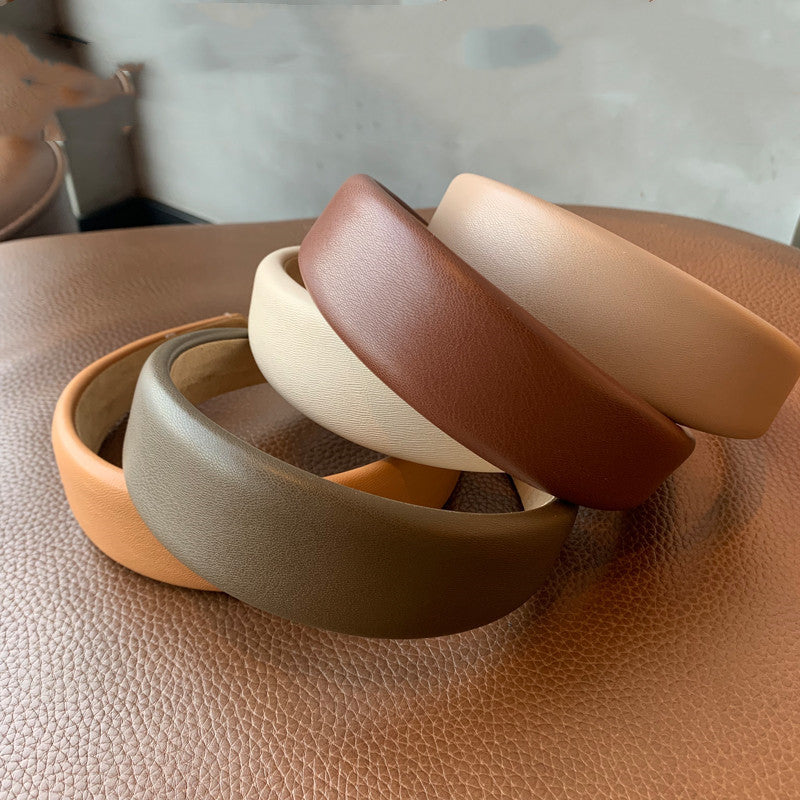 Retro Easy Matching Sponge Headband Graceful And Fashionable Headband Hair Clip Female