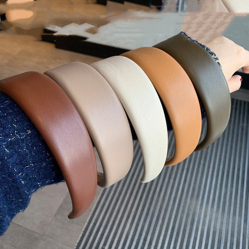 Retro Easy Matching Sponge Headband Graceful And Fashionable Headband Hair Clip Female