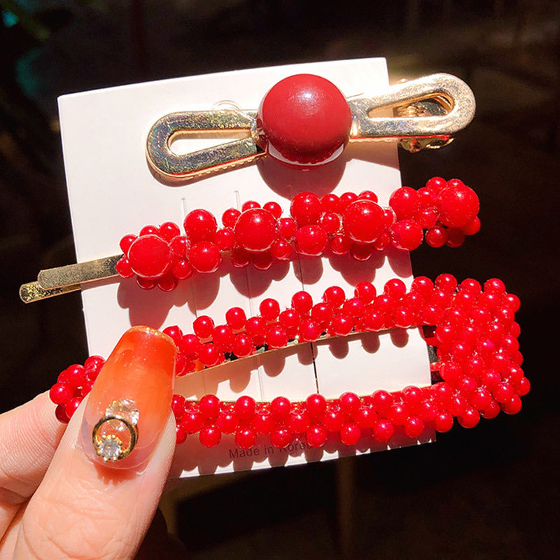 Classic Pearl Clip Set for Soft, Pretty Looks