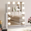 Tabletop Vanity Mirror With Built-in Light Bulb