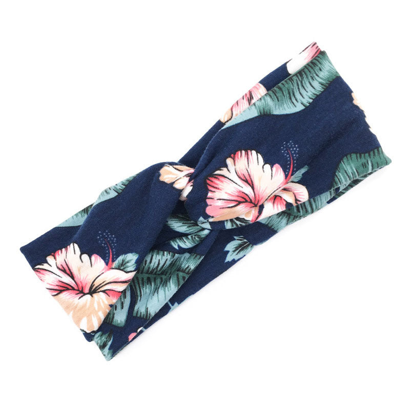Soft Floral Cross Headband – Cute & Comfortable