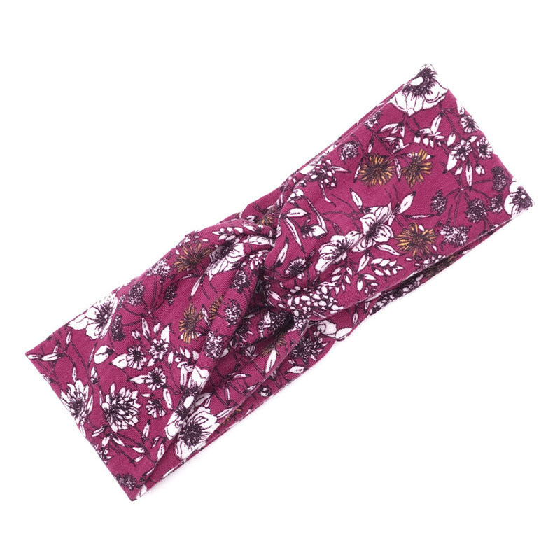 Soft Floral Cross Headband – Cute & Comfortable