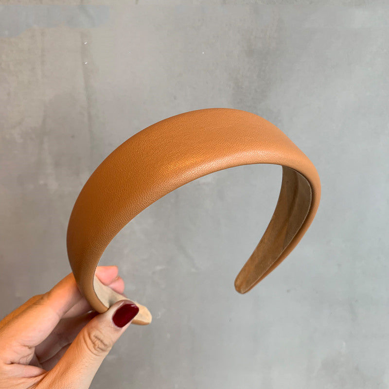 Retro Easy Matching Sponge Headband Graceful And Fashionable Headband Hair Clip Female