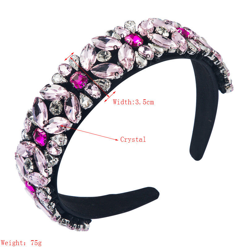 Floral All-match Super  Baroque Wide-brimmed Trend Headband