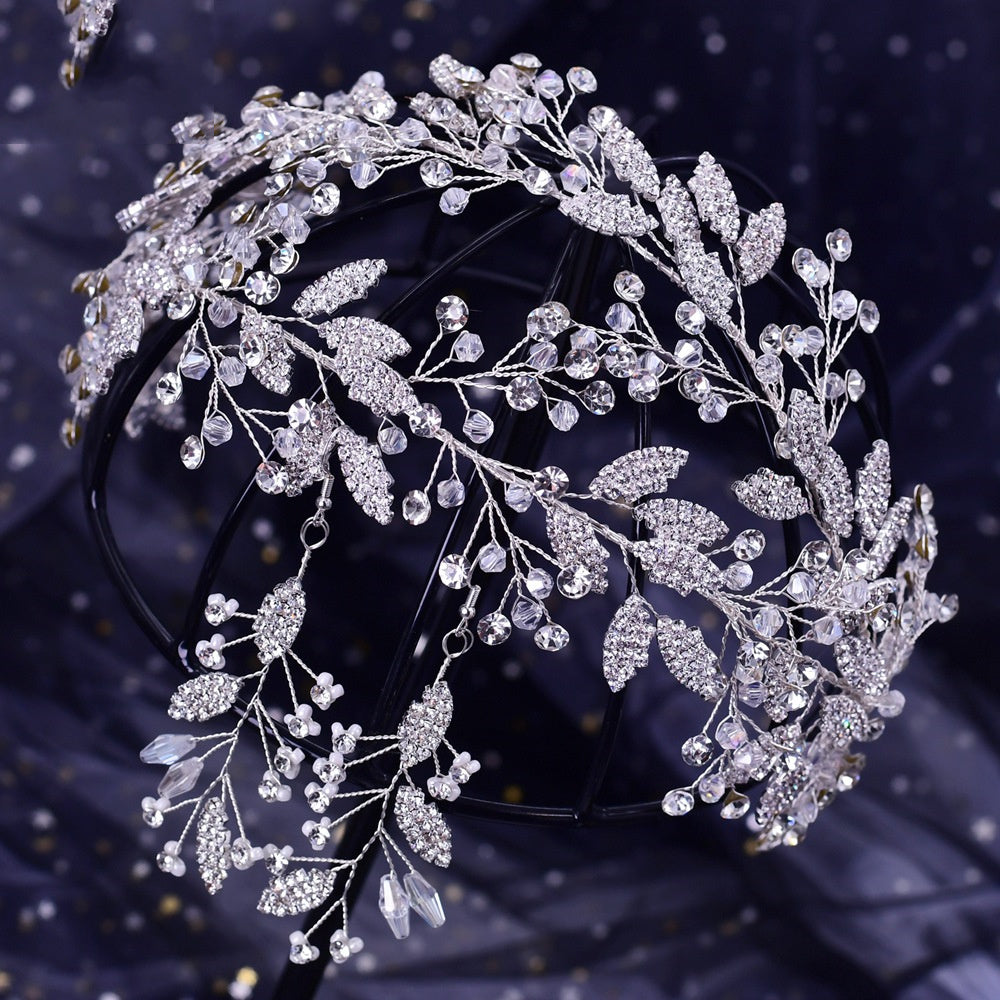 Floral Rhinestone Cutout Hair Accessory
