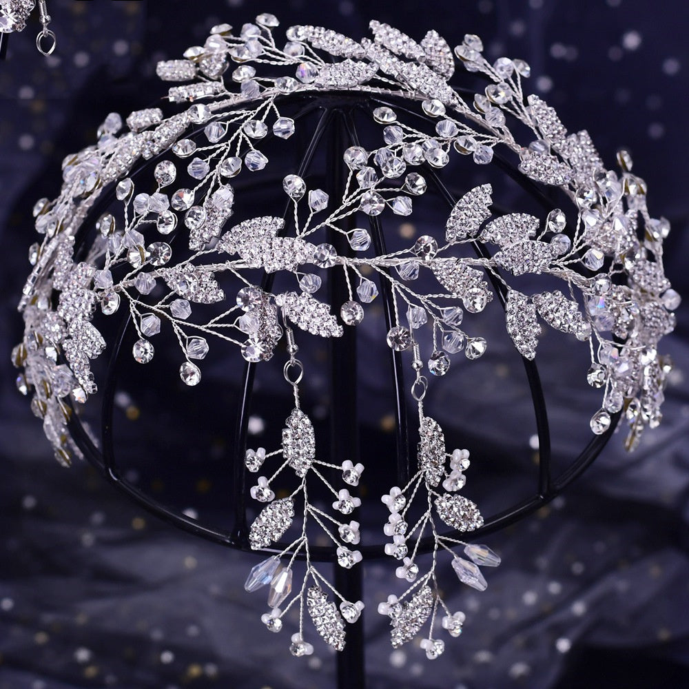 Floral Rhinestone Cutout Hair Accessory