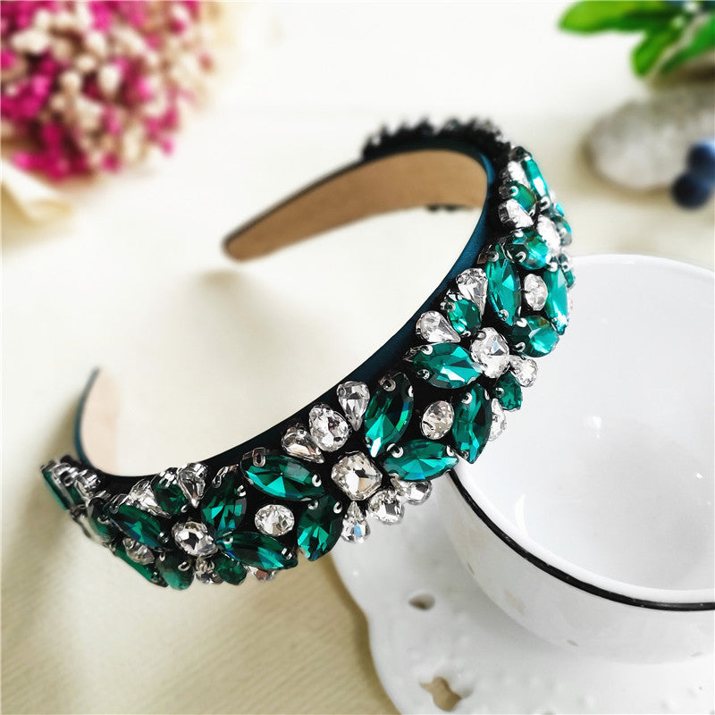 Floral All-match Super  Baroque Wide-brimmed Trend Headband