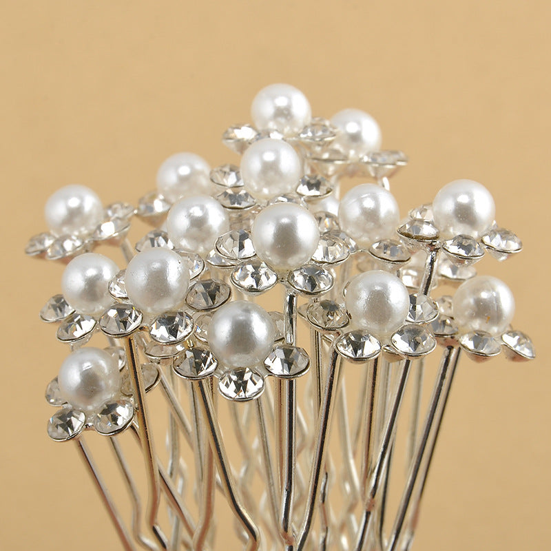Pearl Flower Bridal Hairpins for Elegant Wedding Styles