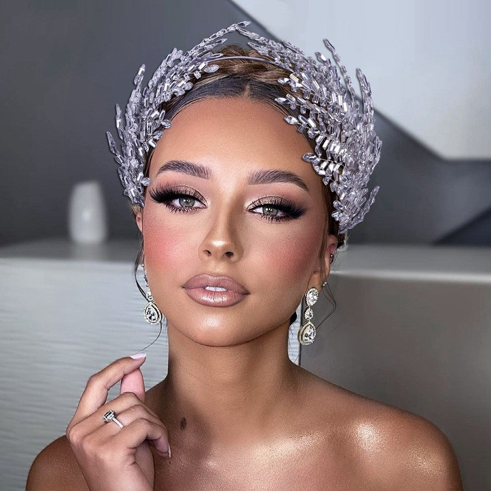 Rhinestone Wedding Headband for Elegant Bridal Styling
