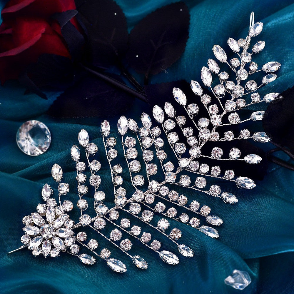 Elegant Rhinestone Tiara Clips for Bridal Hairstyles