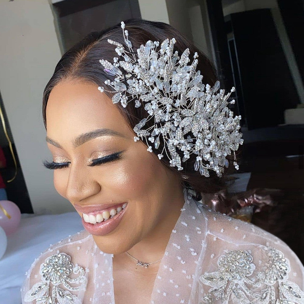 Golden Luxury Wedding Headpiece for Elegant Bridal Style