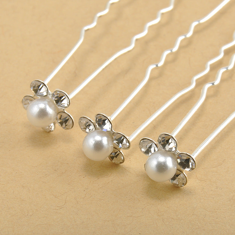 Pearl Flower Bridal Hairpins for Elegant Wedding Styles