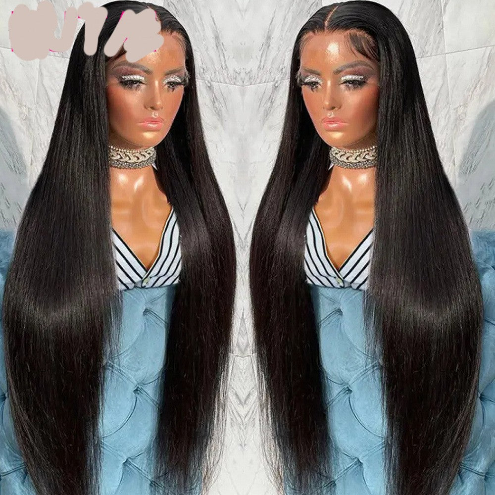 Straight Human Hair Lace Wig – Sleek, Natural Beauty