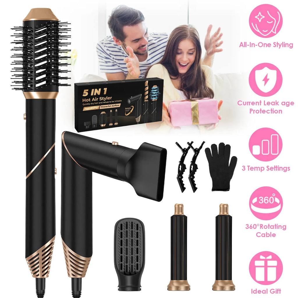 All-in-One Hair Dryer Brush for Easy Glam Styling