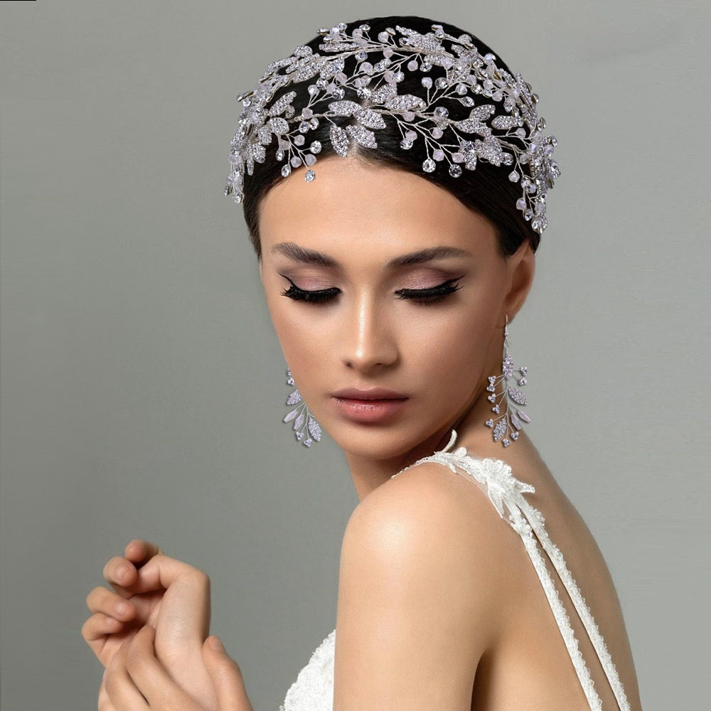 Floral Rhinestone Cutout Hair Accessory