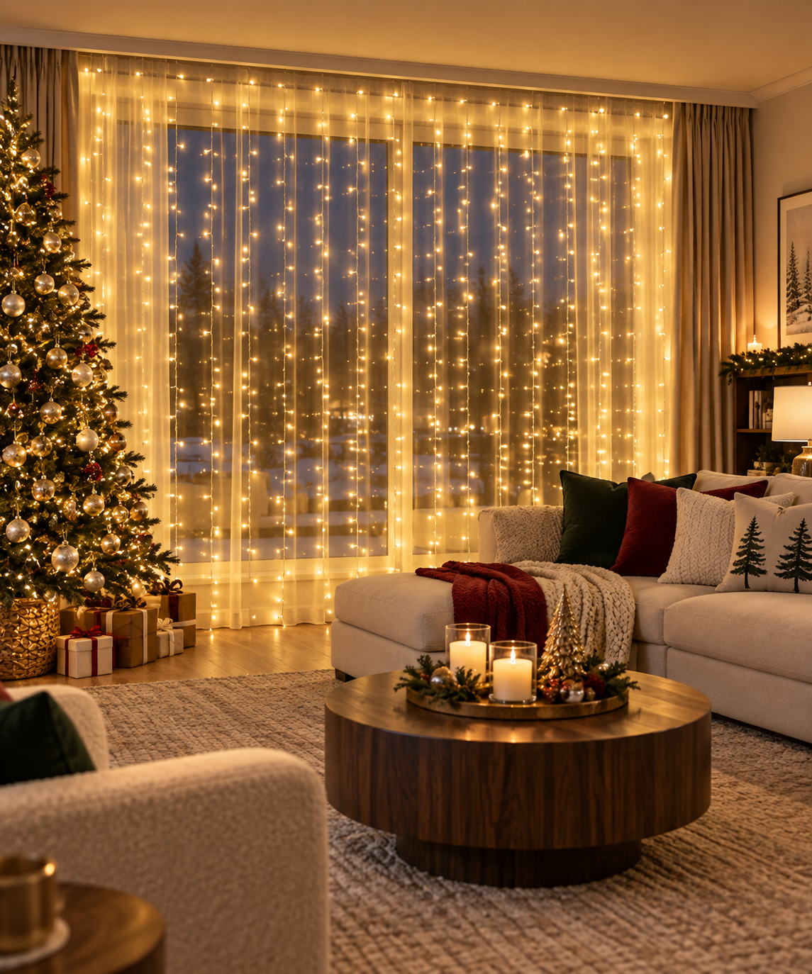 LED Curtain Lights with Remote – 3×3M Window & Party Lights