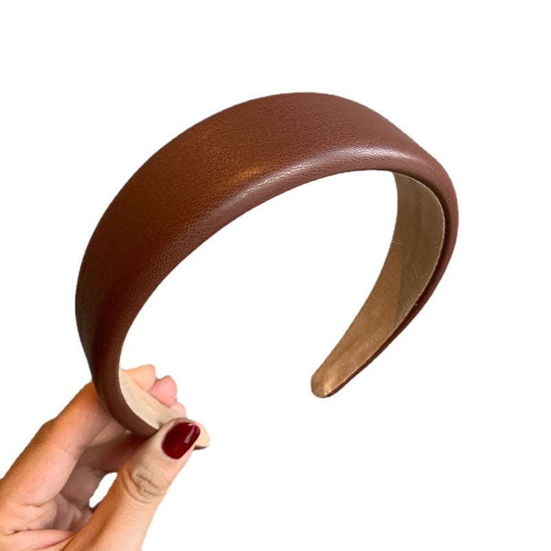Retro Easy Matching Sponge Headband Graceful And Fashionable Headband Hair Clip Female