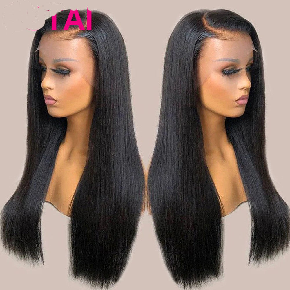 Straight Human Hair Lace Wig – Sleek, Natural Beauty