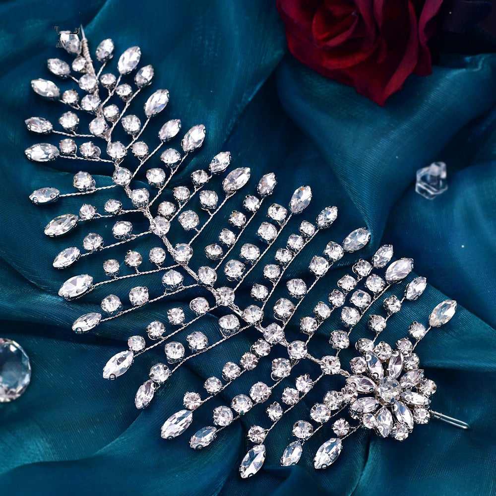 Elegant Rhinestone Tiara Clips for Bridal Hairstyles