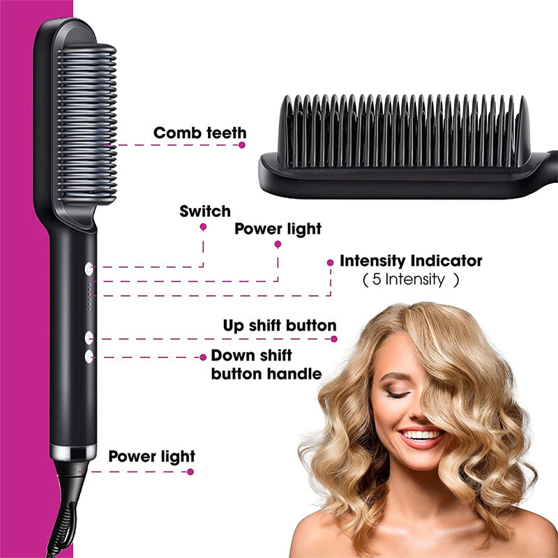 2-in-1 Straightener & Curler – Smooth, Shine, Style Fast!