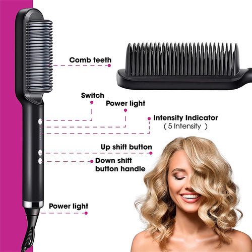 2-in-1 Straightener & Curler – Smooth, Shine, Style Fast!