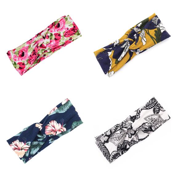 Soft Floral Cross Headband – Cute & Comfortable