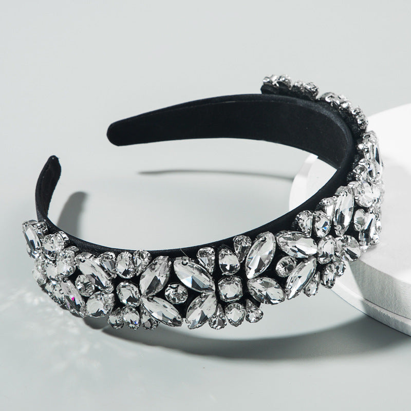 Floral All-match Super  Baroque Wide-brimmed Trend Headband