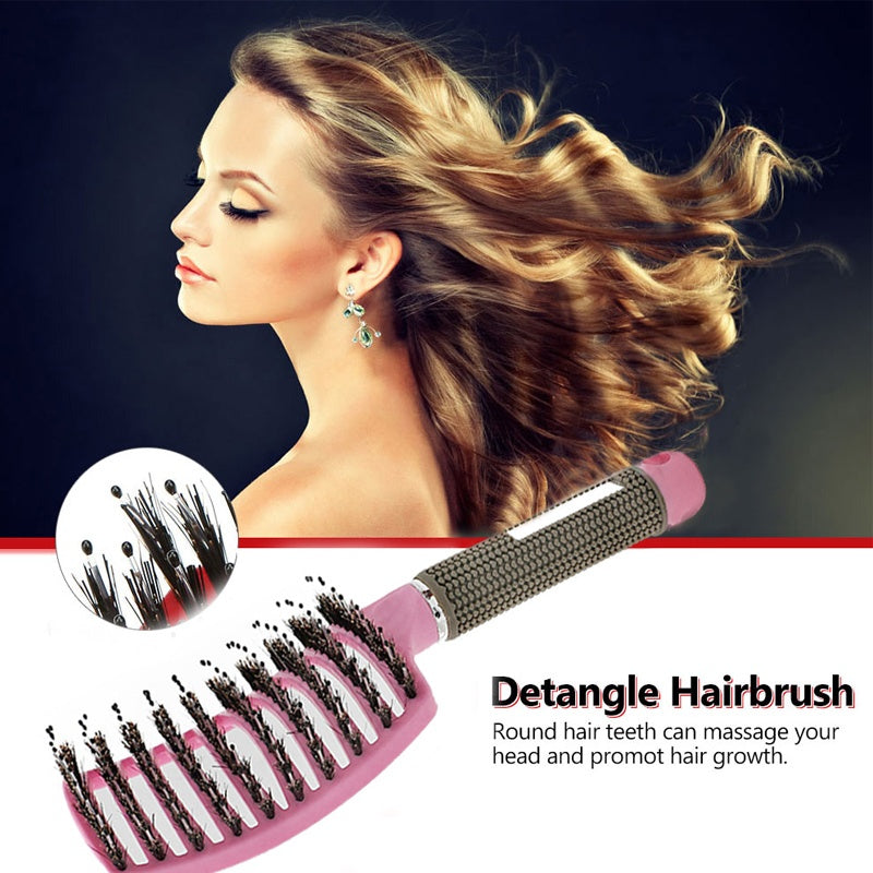 Gentle Detangling Hair Brush for Smooth, Tangle-Free Hair