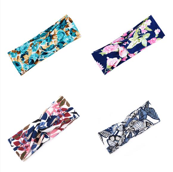 Soft Floral Cross Headband – Cute & Comfortable