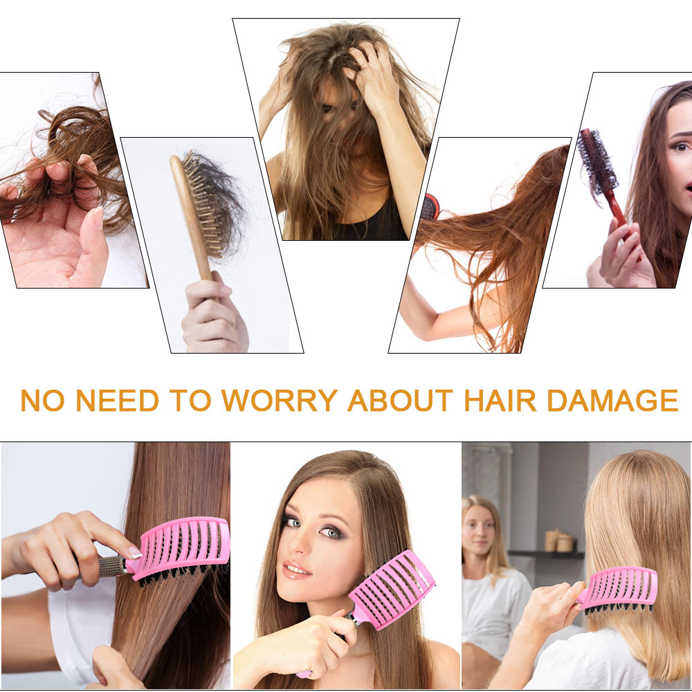 Gentle Detangling Hair Brush for Smooth, Tangle-Free Hair