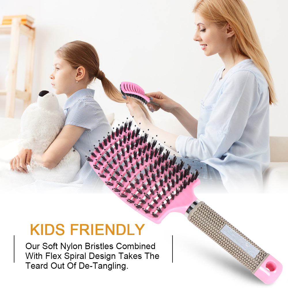Gentle Detangling Hair Brush for Smooth, Tangle-Free Hair