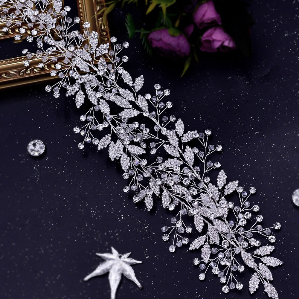 Floral Rhinestone Cutout Hair Accessory