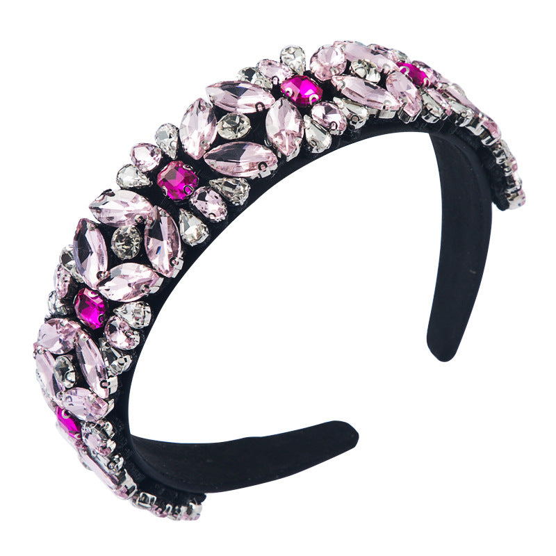 Floral All-match Super  Baroque Wide-brimmed Trend Headband
