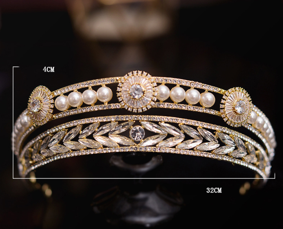 Rhinestone Crown Hair Accessory – Sparkle Like Royalty