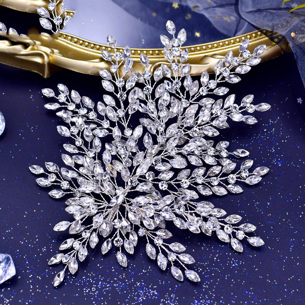 Elegant Rhinestone Tiara Clips for Bridal Hairstyles