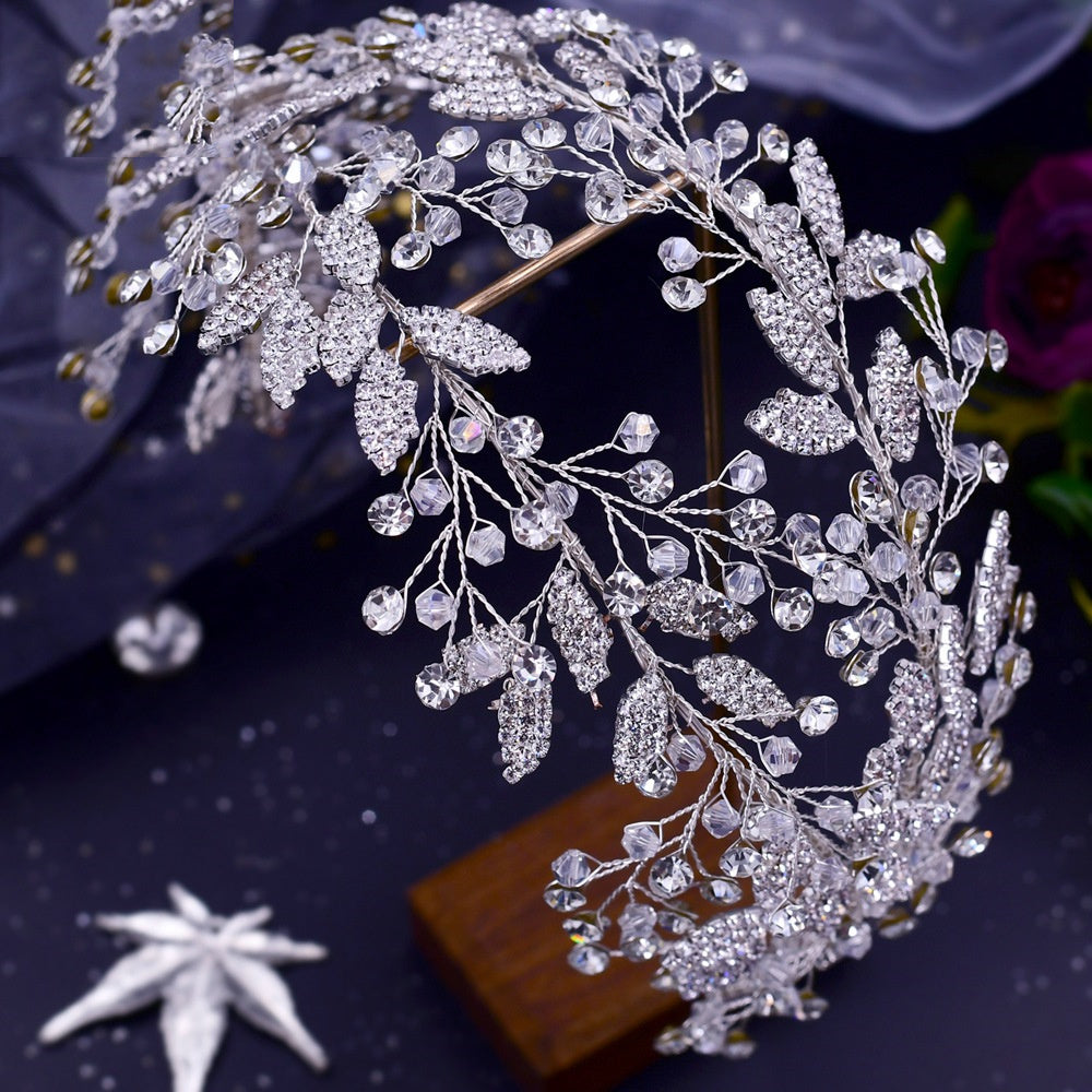 Floral Rhinestone Cutout Hair Accessory