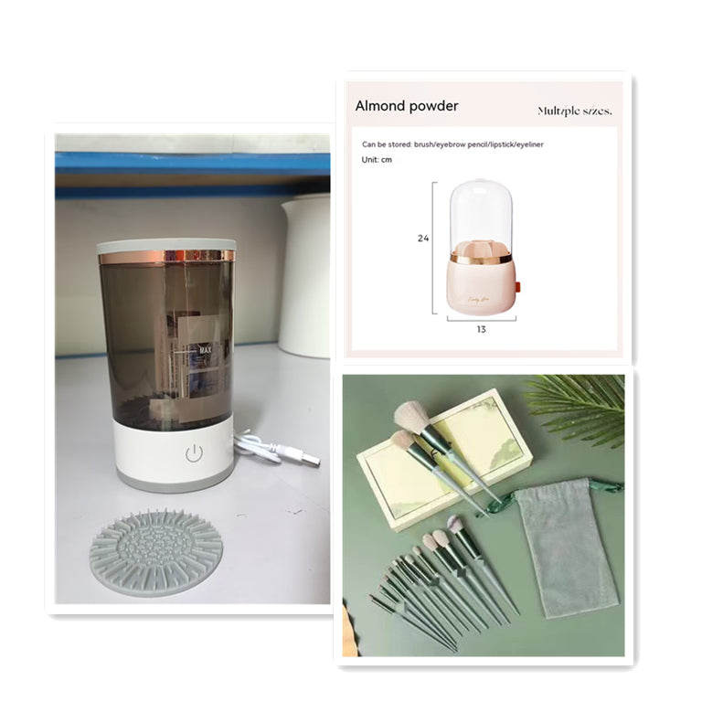 Electric Makeup Brush Cleaner for Fast, Flawless Beauty