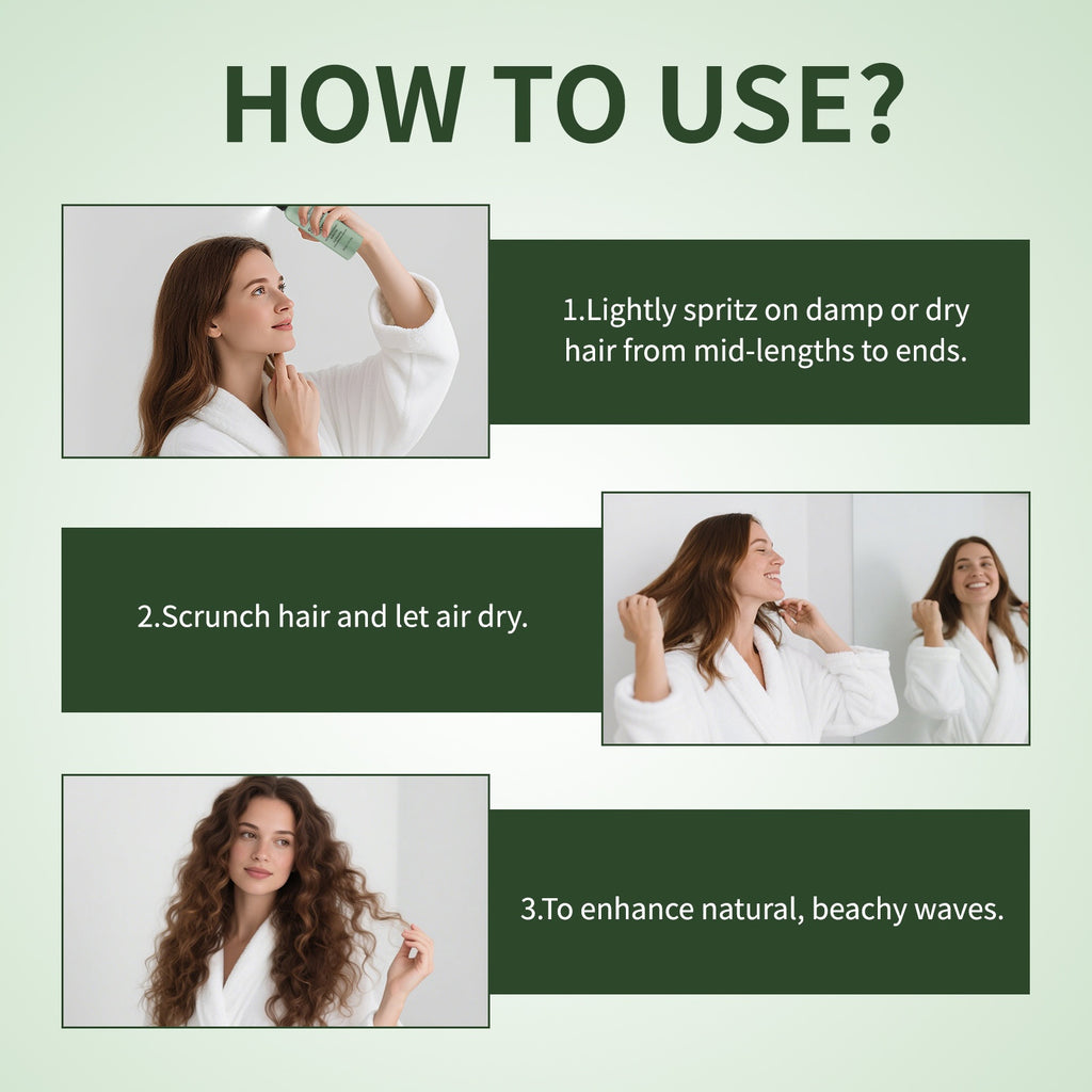 Rosemary Sea Salt Hair Spray for Soft, Fluffy Volume