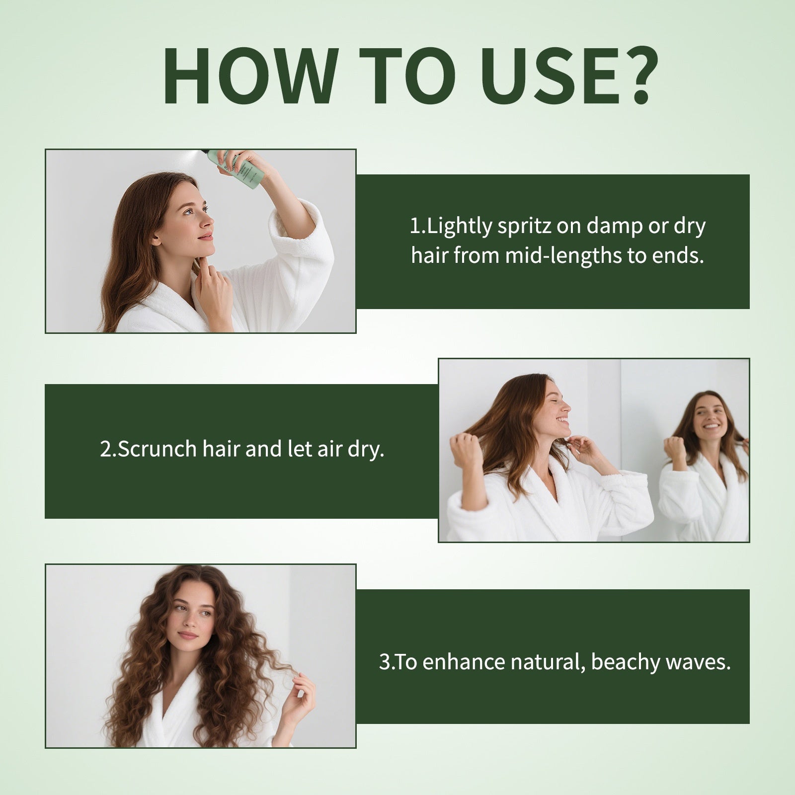 Rosemary Sea Salt Hair Spray for Soft, Fluffy Volume